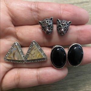3 Pairs vintage looking earrings